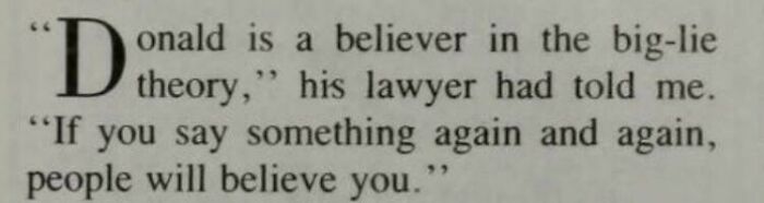 Excerpt from text discussing the concept of belief and repetition related to accurate predictions aged like wine.