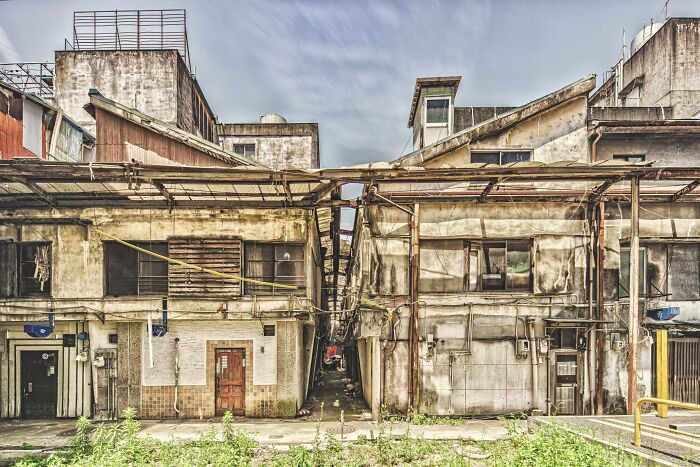 Abandoned and decaying buildings in a $58 billion ghost city showcasing the urban hell of modern life and empty infrastructure.
