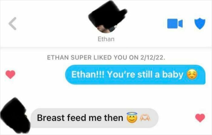 Screenshot of a humorous and awkward online dating message exchange highlighting challenges of finding love online.