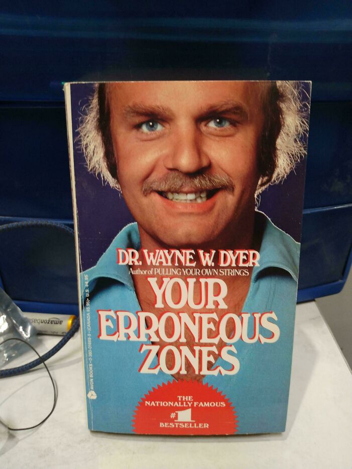 Book cover with a smiling man and bold text, an example of incredibly awful and funny book covers in new pics.