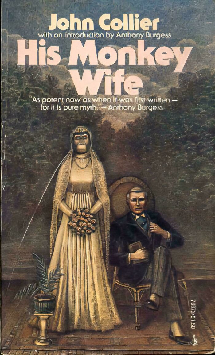 Book cover with awkward bride and groom figures, showcasing one of the most incredibly awful and funny book covers.