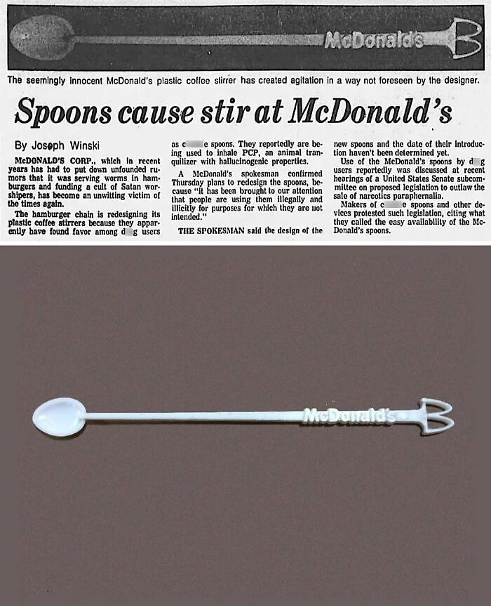 McDonald's plastic coffee stirrer causing controversy shared by online group Whoah That’s Interesting with intriguing facts and pics.