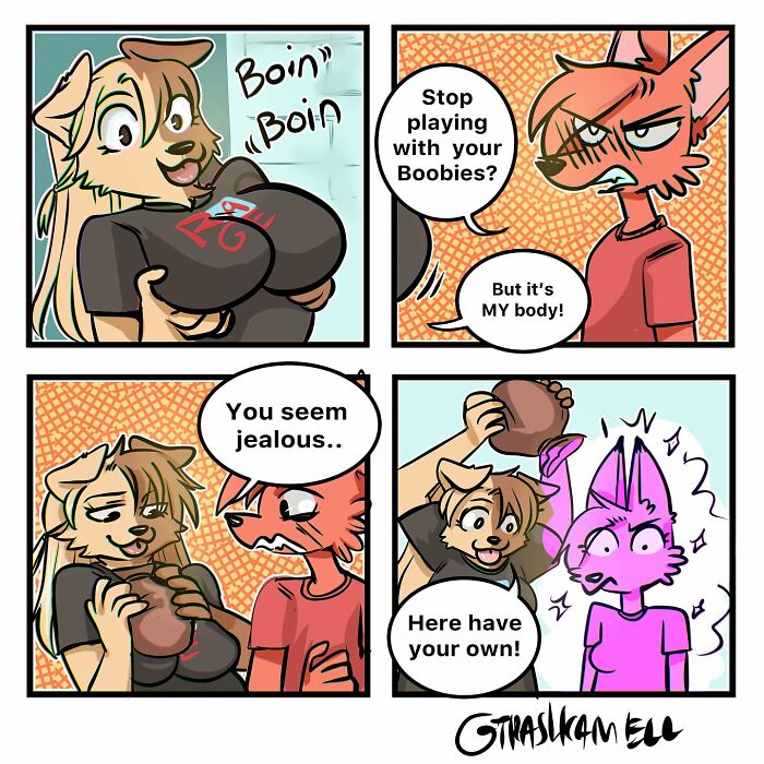 Animal comics humorously capture the chaos of being human through playful and relatable anthropomorphic characters.