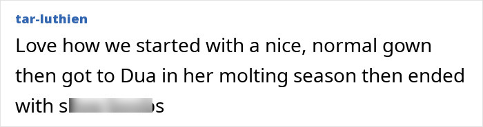 Comment text on social media post about viral celebrity looks at Paris Fashion Week 2025 mentioning gowns and bold styles. Comment text on social media post about viral celebrity looks at Paris Fashion Week 2025 mentioning gowns and bold styles.