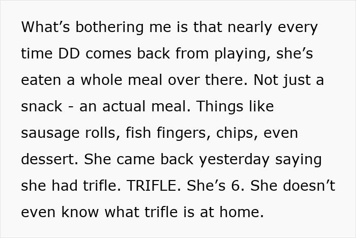 Vegan Mom Feels Uneasy After Learning Neighbor Keeps Feeding Her 6YO Huge Meals, Asks What To Do - 6