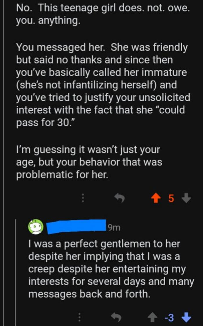 Text conversation showing a brutal rejection highlighting problematic behavior despite repeated messages, from brutal rejections discussions.