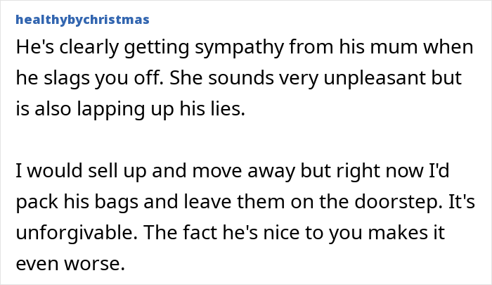 ALT text: Woman shocked as she discovers husband texted his mother revealing lies and betrayal in their relationship