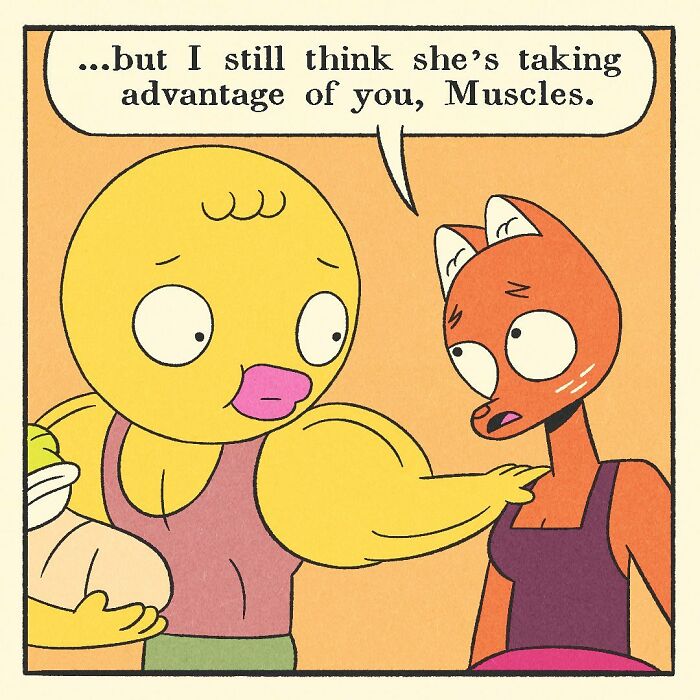 Comic panel showing an angry anthropomorphic shark confronting other characters in a colorful cartoon style.