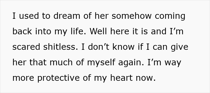 Text excerpt about a man crushed after wife cheats, reflecting on fear and protecting his heart after healing. - 25