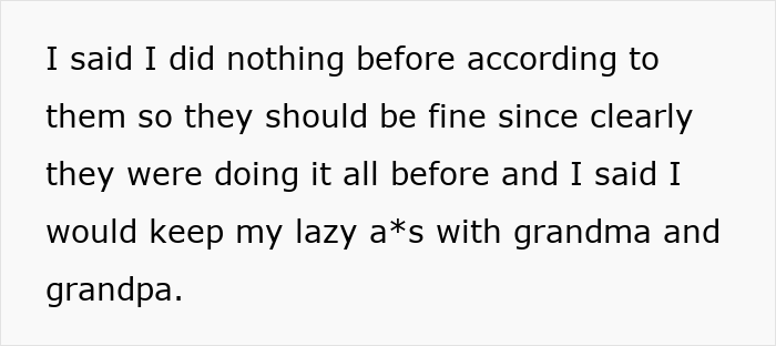 Text message expressing frustration about toxic parents and deciding to stay with grandparents instead. Text message expressing frustration about toxic parents and deciding to stay with grandparents instead.