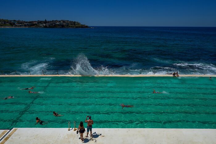 "A Rock Pool With The Same Color As The Sea And Sky" By Chin-Fa Tzeng