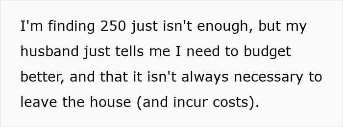 ALT text: Mom faces money issues while husband advises her to budget better and reduce unnecessary expenses at home. ALT text: Mom faces money issues while husband advises her to budget better and reduce unnecessary expenses at home.