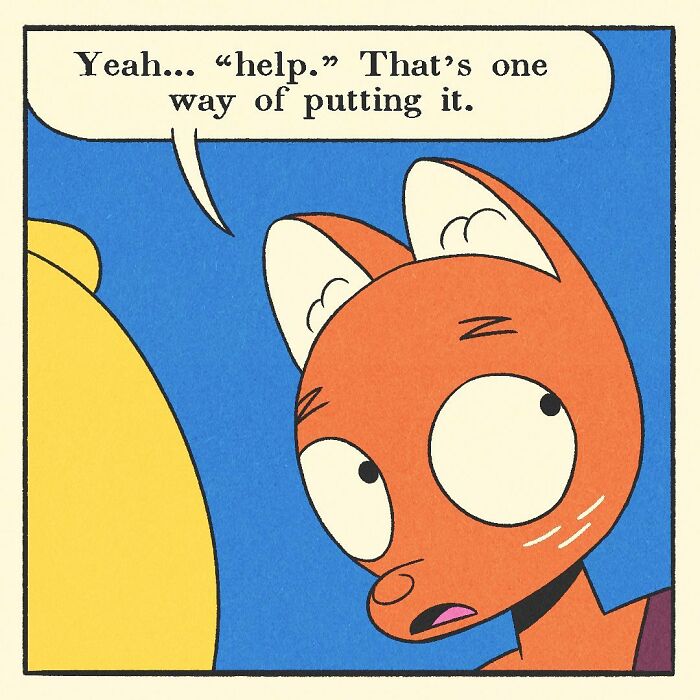 Bodybuilding duck with muscular arms standing next to an orange fox and a frog holding money outside a barbed wire fence.