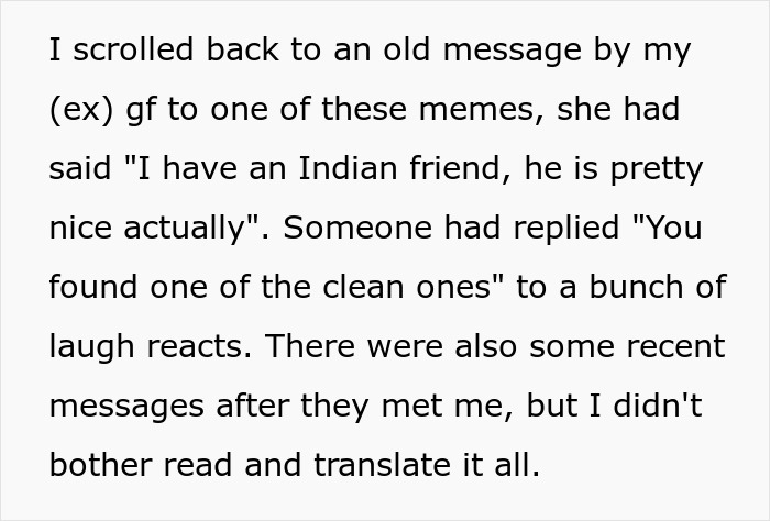 Screenshot of a message exchange showing a man publicly demoted to friend by his girlfriend in a text conversation.