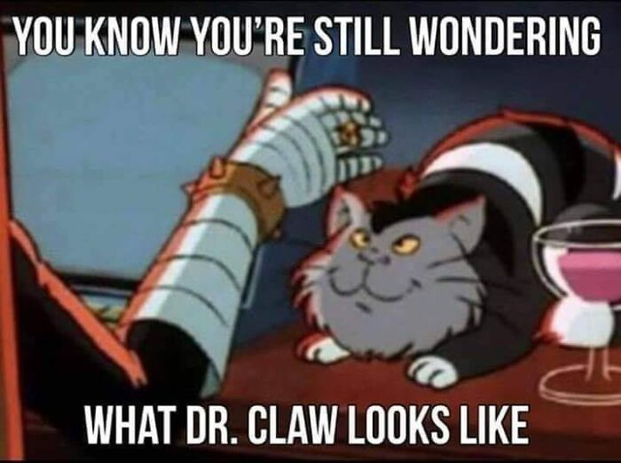 90s cartoon cat with armored hand, nostalgic 90s childhood memory, capturing magic of growing up in the 90s.