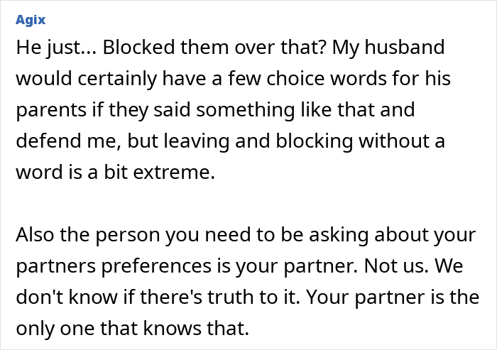 Woman shocked after overhearing boyfriend&rsquo;s parents talking about her, feeling hurt and not wanting to see them again.
