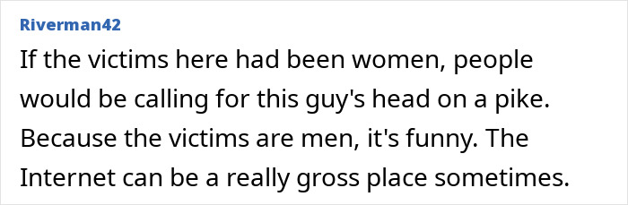 Online comment discussing the viral predator Sister Hong arrested for secretly filming intimate encounters with over 1000 men.