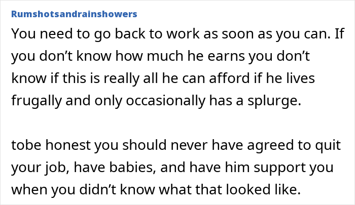 Mom faces money issues as husband tells her to budget and manage family finances carefully in a challenging situation. Mom faces money issues as husband tells her to budget and manage family finances carefully in a challenging situation.