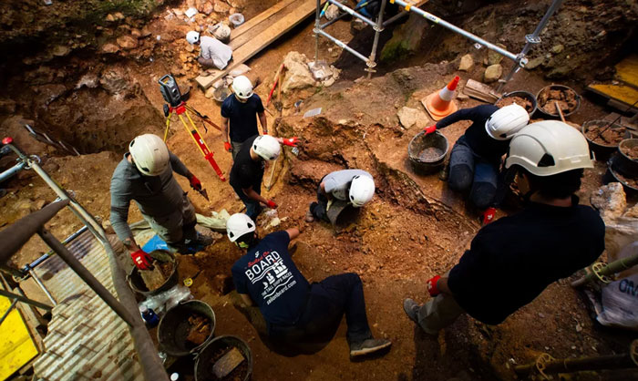 Archaeologists excavating a prehistoric site uncover gruesome evidence related to ancestors consuming toddlers like prey.