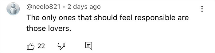 Screenshot of a social media comment reacting to the woman who recorded CEO cheating on Coldplay kiss cam viral incident.