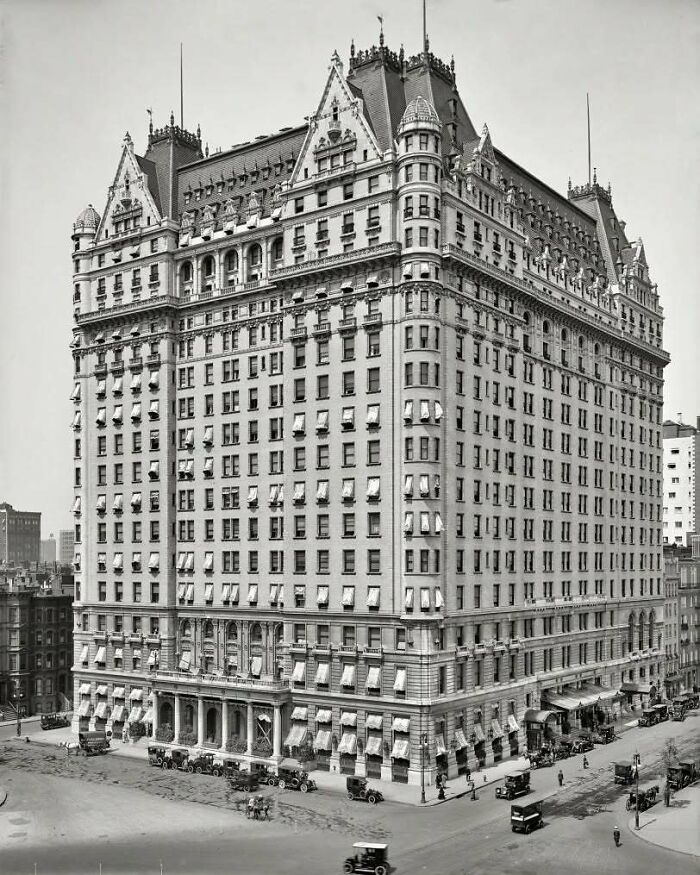 Historic old architecture showcasing intricate design and elegance of urban buildings from a bygone era.