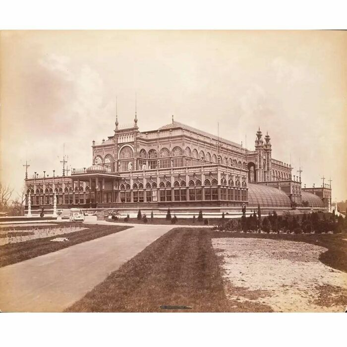 Vintage photo of old architecture featuring a grand historic building showcasing intricate design and beauty from the past.