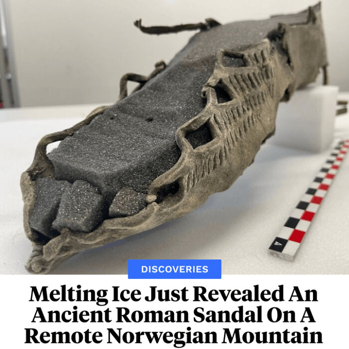 Ancient Roman sandal discovered melting ice in Norway, revealing surprising interesting facts and unique historical details.