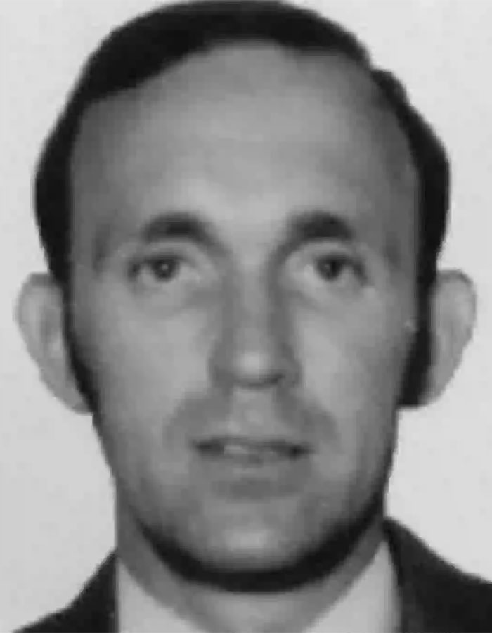 Black and white close-up photo of a man related to newly released DB Cooper FBI documents investigation.