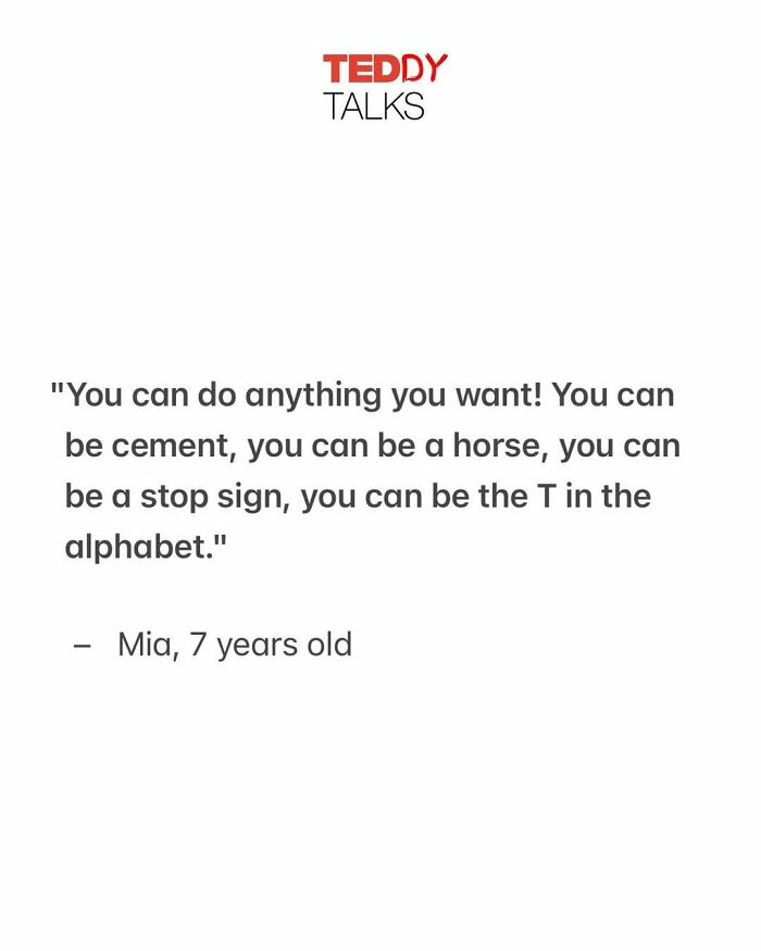 Inspirational kids quotes from live snack time moments showing creativity and imagination in their words.