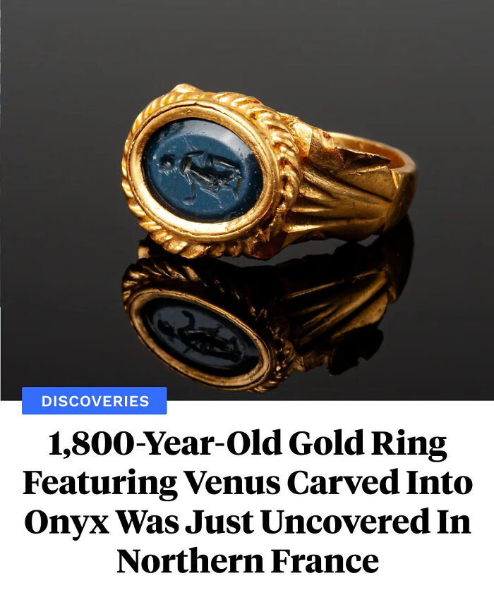 Gold ring from Northern France with Venus carved into onyx, an interesting fact that might surprise even the most knowledgeable.