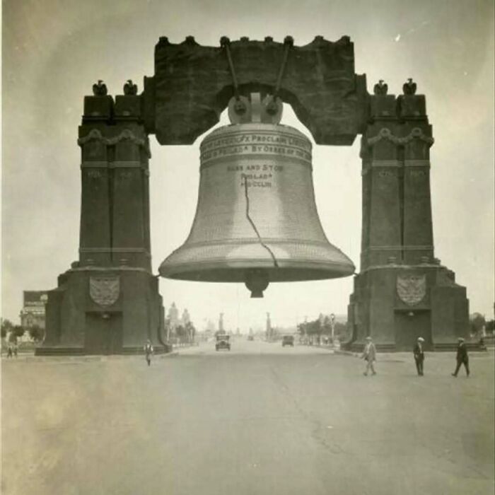 Massive old architecture bell structure in a historic setting showcasing the beauty of our past.