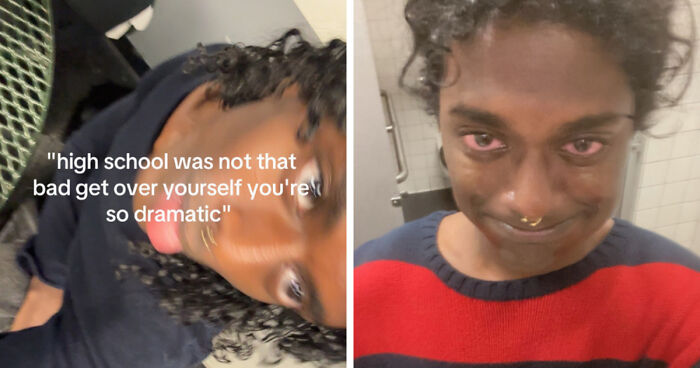 Before and after life happened photos showing personal transformation and emotional changes over time.