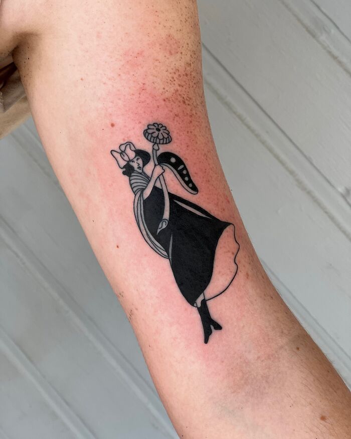 A Little Girl With A Flower