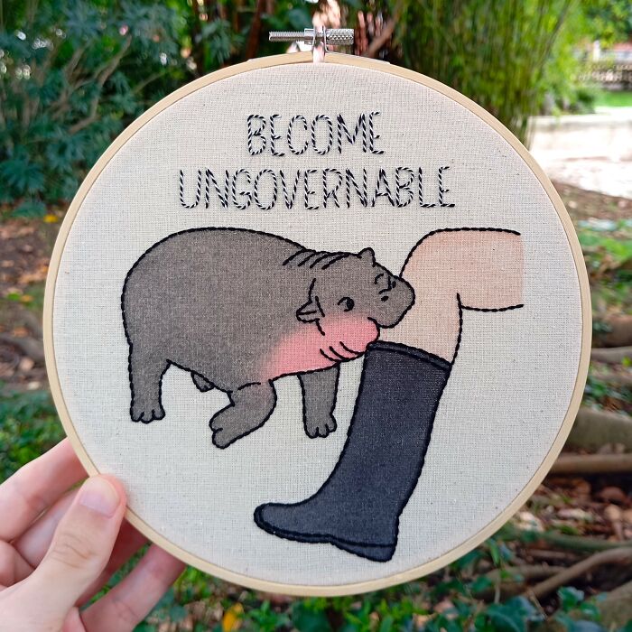 We Hand-Embroidered 20 Animals With A Mix Of Cute And Bold Vibes