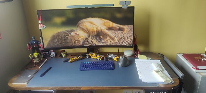 My Home Office Desk On A Clean Day