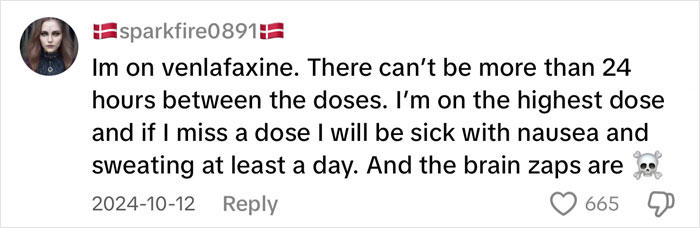 User comment about venlafaxine withdrawal symptoms highlighting antidepressant withdrawal horror stories and dangers.