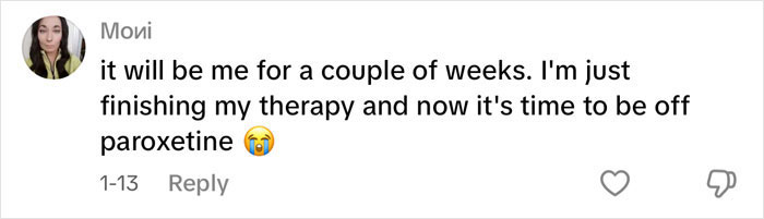 User comment on antidepressant withdrawal, sharing personal experience finishing therapy and stopping paroxetine.