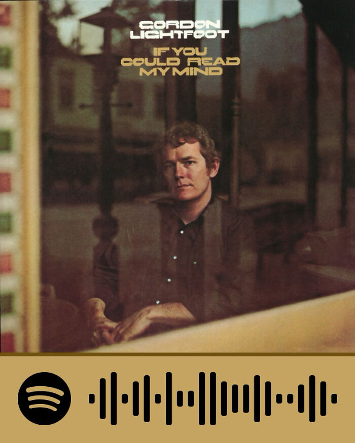 Album cover of Gordon Lightfoot's If You Could Read My Mind, a classic song featured in songs that hurt so good playlists.