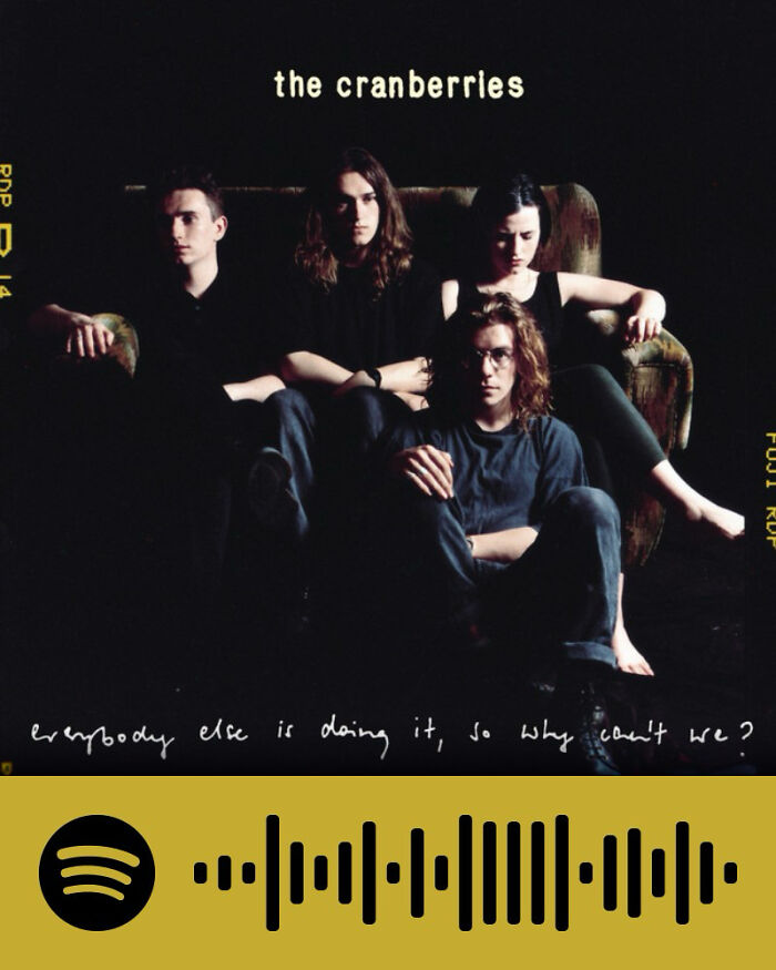 The Cranberries band portrait representing songs that hurt so good in music listeners' favorites.