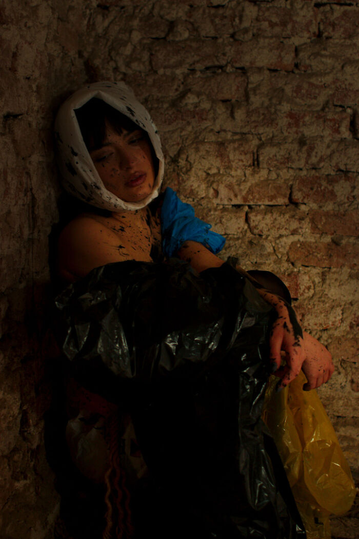 Alone In The Ruin, Kneeling Among Echoes, The Plastic Flag Of Protest Trailing Behind