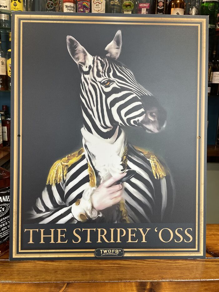 An Oss With Stripes