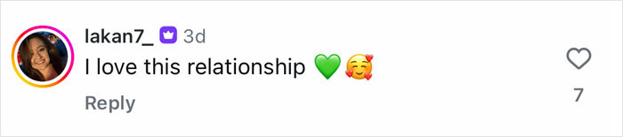 Social media comment expressing love for the relationship amid Harry Potter stars' surprise reunion excitement.