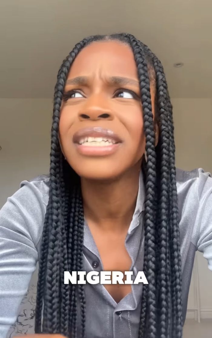 Young Black woman with braids sharing story about 2YO toddler realizing her Black identity after daycare experience