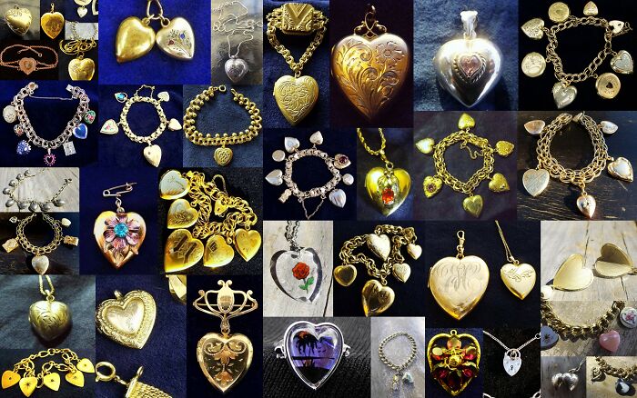 Antique And Vintage Heart Shaped Jewellery