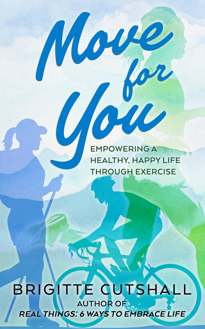 Silhouettes of people running, cycling, and walking illustrating cancer survivor reclaiming joy through running and exercise.