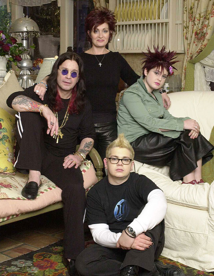 Sharon Osbourne with Ozzy Osbourne and family in a living room, highlighting Sharon Osbourne and Ozzy's last wish. - 7