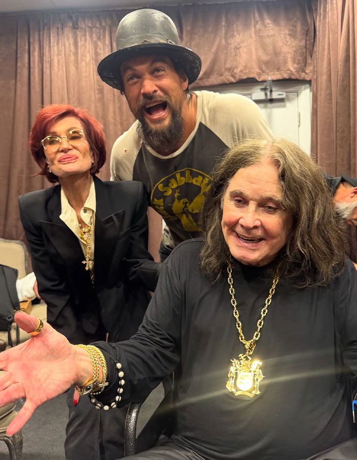 Sharon Osbourne with Ozzy Osbourne and a friend, capturing a moment linked to Ozzy’s last wish fulfillment. - 8