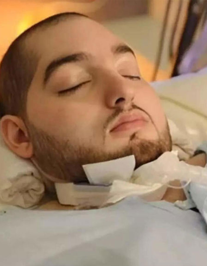 Sleeping prince of Saudi Arabia with closed eyes lying in hospital bed after two decades in coma. Sleeping prince of Saudi Arabia with closed eyes lying in hospital bed after two decades in coma.