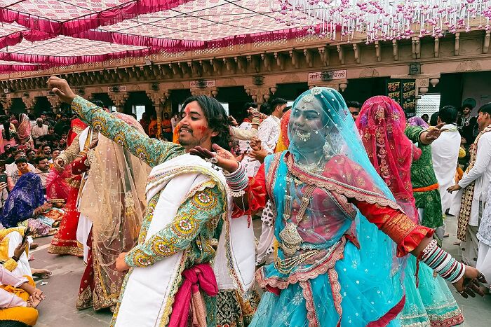 Vibrant street photos capturing traditional Indian dance and colorful attire, showcasing the soul of India through powerful moments.