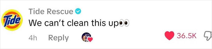 Tide Rescue comment reacting to CEO caught cheating on Coldplay Kiss Cam, part of brands making fun including Netflix and Chipotle.